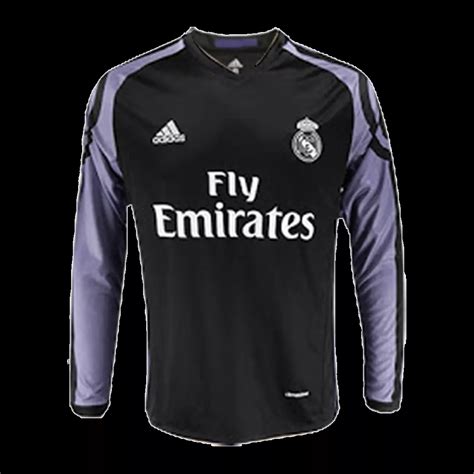 Retro 201617 Real Madrid Third Away Long Sleeve Soccer Jersey