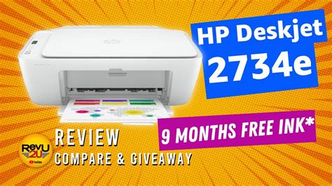 9 Months Free Ink Hp Deskjet 2734e Wireless Color All In One Printer Review Youtube