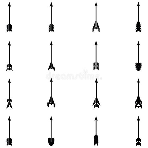 Arrow Icon Set Stock Vector Illustration Of Style Icon 120560827