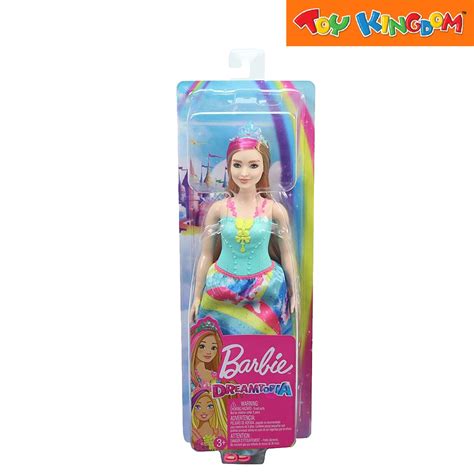 Barbie Dreamtopia Princess Blonde With Pink Hairstreak Curvy Doll Shopee Philippines