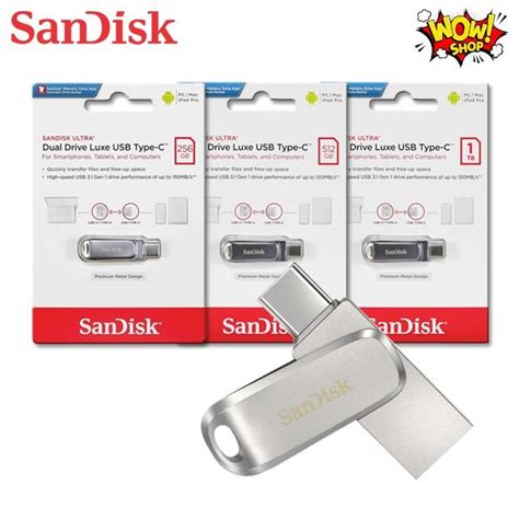 SanDisk SDDDC4 Ultra Luxe USB Type-C 256G 512G 1TB 雙用隨身碟 金屬 | 露天市集 | 全台 ...