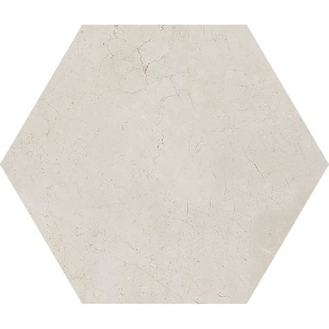 Crema Marfil Polished Hexagon Waterjet Marble Tile Country