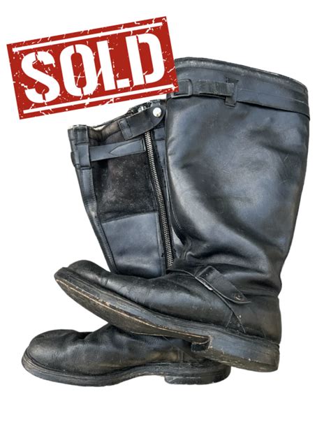 Issued Luftwaffe Pilots Boots RBNr Marked 1943 SOLD Militaria