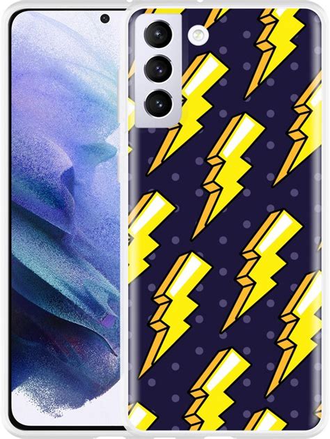 Hoesje Geschikt Voor Samsung Galaxy S21 Plus Pop Art Lightning Bol