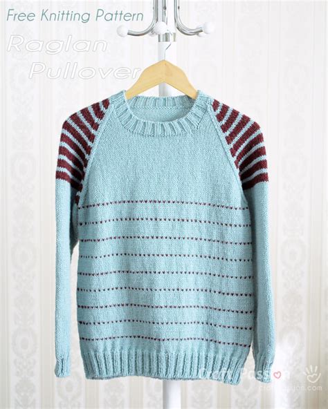 Raglan Pullover Free Knitting Pattern Craft Passion