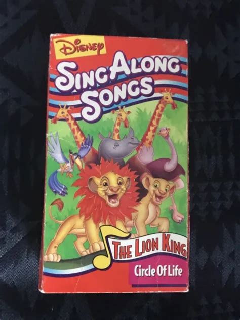 DISNEY SING ALONG Songs Le Roi Lion Cercle Of Life VHS 1994 EUR