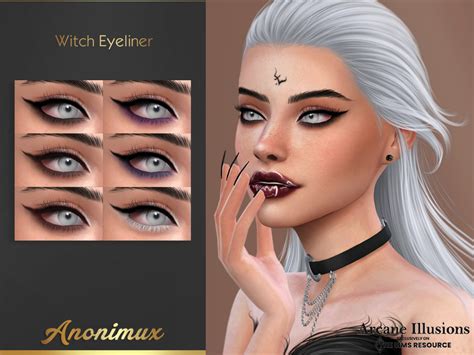 Anonimux Simmer S Arcane Illusions Witch Eyeliner Sims Sims 4