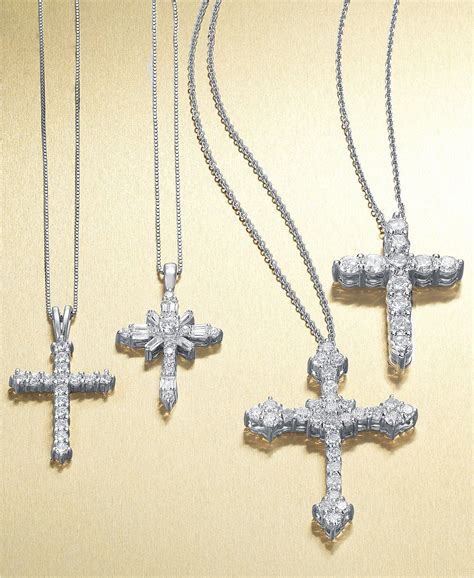 Diamond Cross Necklace Gold, Diamond Cross Pendants, Diamond Necklaces ...