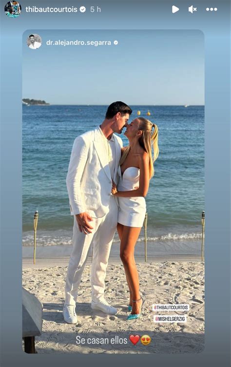 Le mariage XXL de Thibaut Courtois et Mishel Gerzig a officiellement