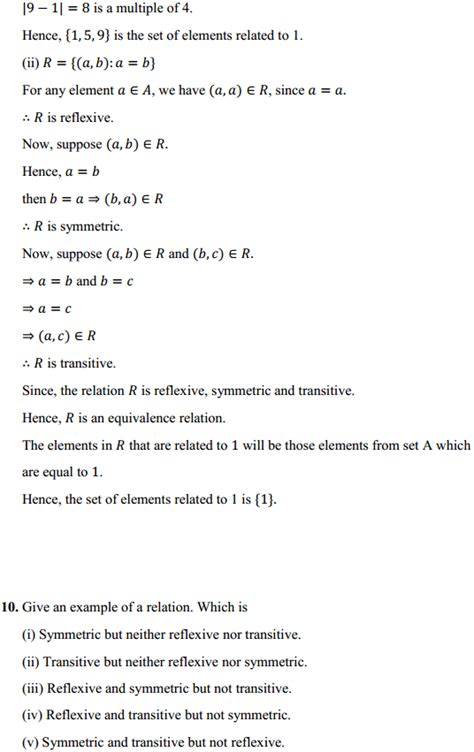 Ncert Solutions For Class 12 Maths Chapter 1 Relations And Functions Ex