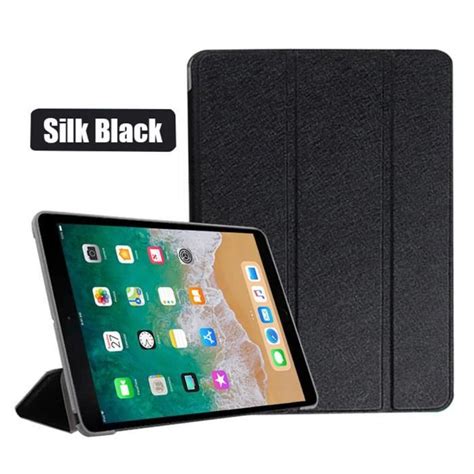 Housse Tablette Tactile Coque Intelligente En Cuir Pu Silk Black Ipad