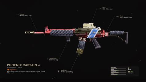 Phoenix Captain Cod Warzone And Black Ops Cold War Weapon Blueprint