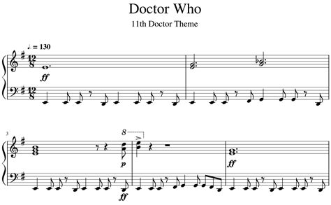 Doctor Who Theme Sheet Music | Audiolover