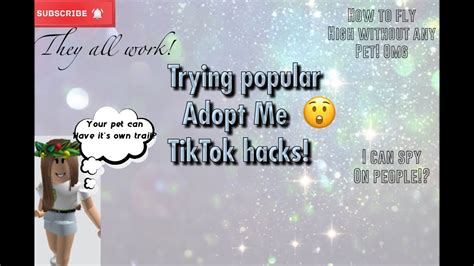 3 Real Working Adopt Me TikTok Hacks YouTube