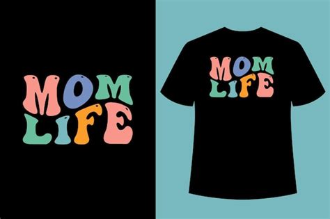 Vector Retro Wavy Typographie Tshirt Designgroovy Police Mom Tshirt