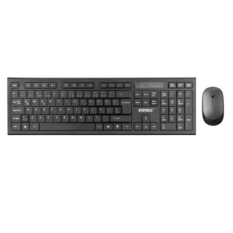 Everest KM 6121 Siyah Kablosuz Q Slim Klavye Mouse Set Bütünü