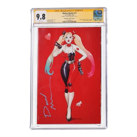 David Nakayama Signed 2022 Harley Quinn Issue 17 Nayakama Virgin Variant Cover Dc Comic