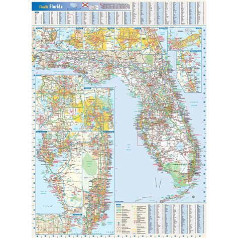 Florida State Wall Map by Globe Turner - The Map Shop