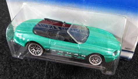 Hot Wheels First Editions Green Jaguar XK Card HW Contemporary Manufacture