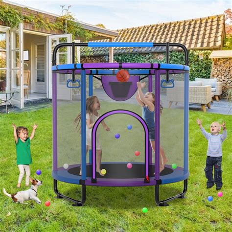 YORIN Trampoline for Kids, 60'' Mini Trampoline for Toddlers with Swing ...