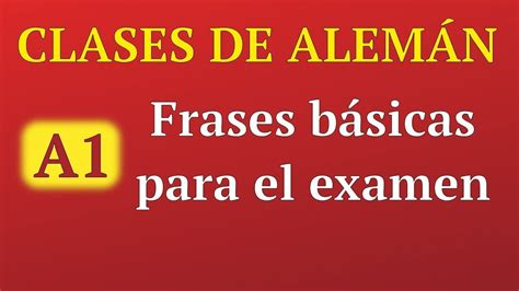 Curso De Alem N A Gratis Frases En Alem N Para El Examen Youtube