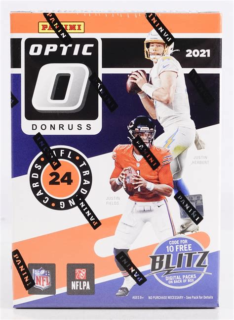 2021 Panini Donruss Optic Football 6 Pack Blaster Box Purple Shock