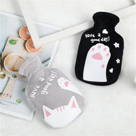 Classic Cute Rubber Hot Water Bag With Plush Cover China Hot Water Bottle And Hot Water Bag