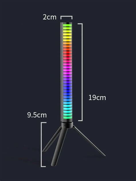 Barra De Luces RGB Con Control De Sonido Barra De Luz De Ritmo