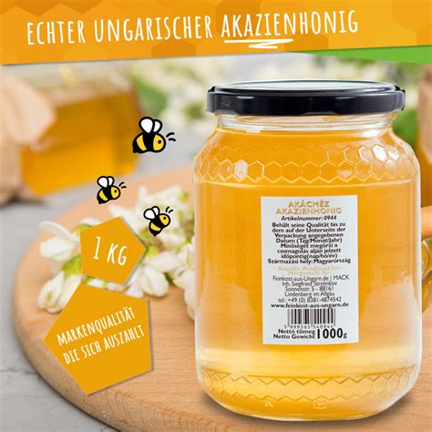 Echter Ungarischer HONIG Akazienhonig 1kg Glas EIGENMARKE Honig