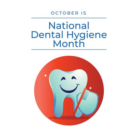 National Dental Hygiene Month design template good for celebration ...