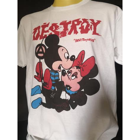 เสอวงนำเขา Seditionaries Destroy Mickey Minnie Sid Vicious Sex