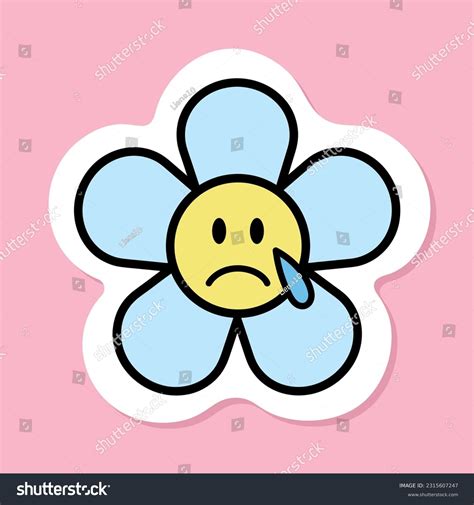 Flor Llorando Dibujo Over Royalty Free Licensable Stock