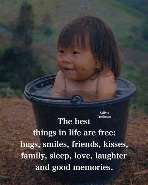 A Baby In A Tub With The Caption The Best Things In Life Are Free Hugs