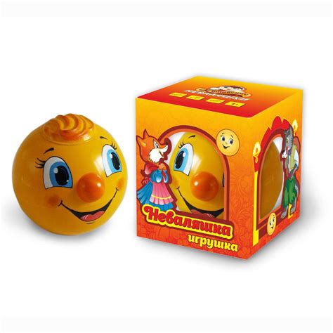 Игрушка-неваляшка Котовские неваляшки Колобок 9 см в коробке купить по ...