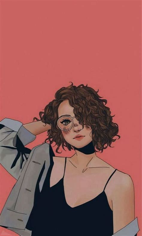 Anime Curly Hair Women Hairstyle HD Phone Wallpaper Pxfuel