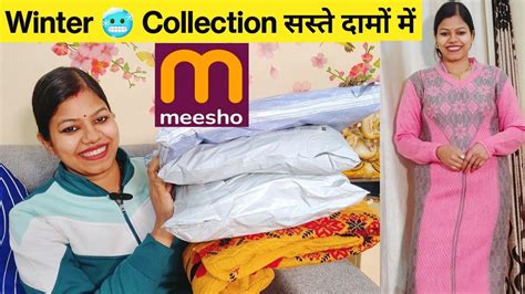 Meesho Winter Haul Meesho Woollen Kurti Track Suit Sweatshirt