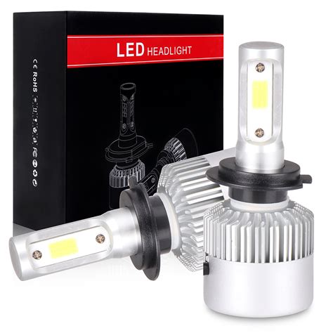 ECCPP H7 LED Headlight Bulb Hi Lo Beam White Headlamp Conversion Kit