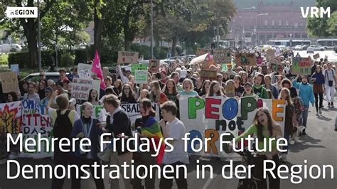 Mehrere Fridays For Future Demonstrationen In Der Region Youtube