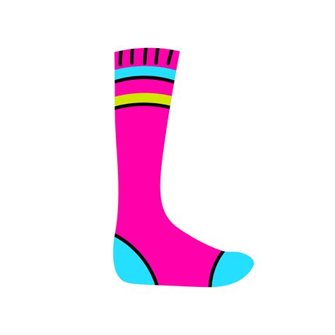 Funny colorful sock 26781925 Vector Art at Vecteezy