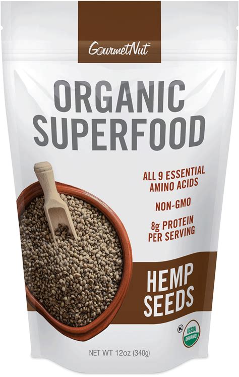 ORGANIC Hemp Seeds 4pk of 12oz Bags – Gourmet Nut