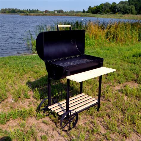 Мангал-гриль Троян Лайт КМ14 з витяжкою із секцією для дров (382 ...