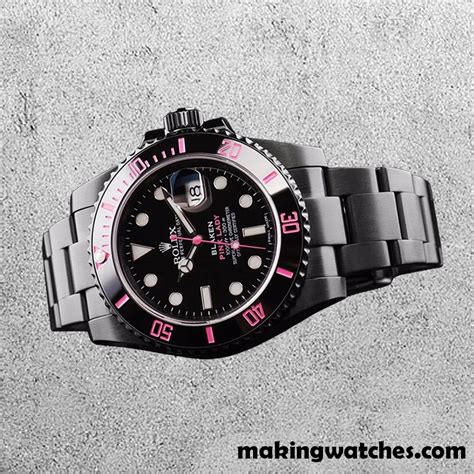 Rolex Submariner Pour Des Hommes Rolex Calibre Pinklady Hands