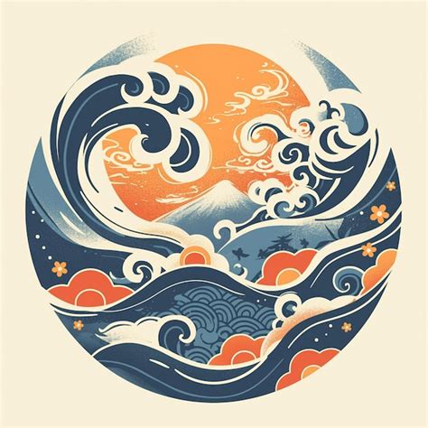 Premium Vector Japanese Hot Spring Patterns With Steamy Water