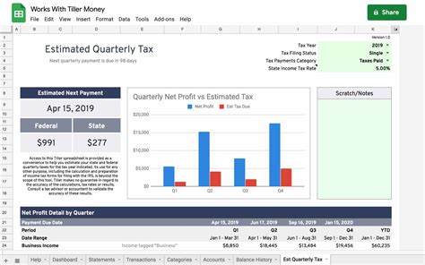 Estimated Quarterly Tax Spreadsheet