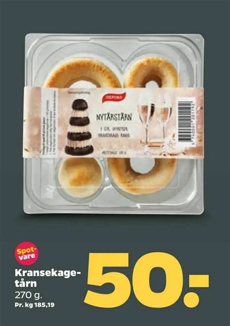 Kransekage tårn tilbud hos Netto