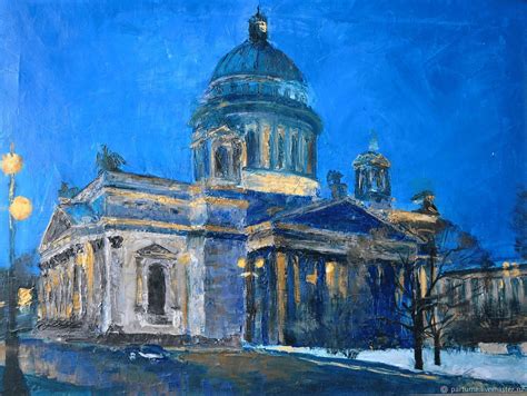 Картина маслом. Зимний Исаакиевский собор. в интернет-магазине на ...