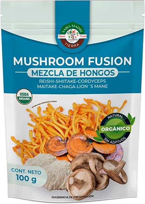 MUSHROOM FUSION 100G MEZCLA DE HONGOS ADAPTÓGENOS ORGÁNICOS REISHI