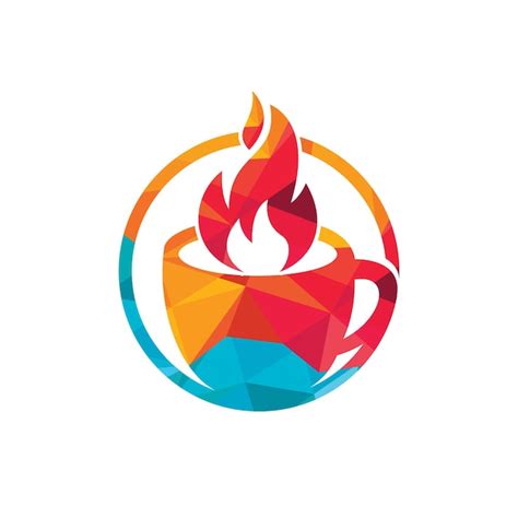 Premium Vector Hot Coffee Vector Logo Design Template