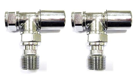 Essential 15mm Chrome Standard Angled Valve Pair Bathroom Supplies Online