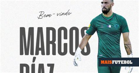 Oficial Guarda Redes Marcos D Az Refor O Do Santa Clara Maisfutebol